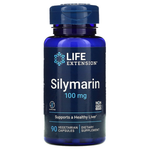 Silymarin 100 мг (Силимарин) 90 вег капсул (Life Extension)