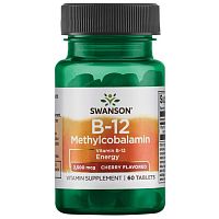 Vitamin B-12 Methylcobalamin 2500 mcg (Витамин Б-12 Метилкобаламин 2500 мкг) 60 таблеток (Swanson)