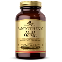 Pantothenic acid (Пантотеновая кислота) 550 мг 100 капсул (Solgar)