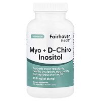 Myo + D-Chiro Inositol (мио-инозитол и D-хиро-инозитол) 120 капсул (Fairhaven Health)