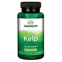 Kelp 56 мг (Йод 225 мкг из атлантической ламинарии) 250 таблеток (Swanson)