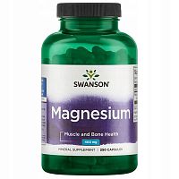 Magnesium 200 mg (Магний 200 мг) 250 капсул (Swanson)