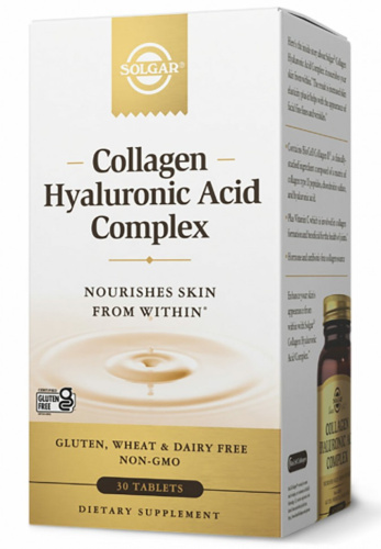 Collagen Hyaluronic Acid Complex (комплекс коллагена и гиалуроновой кислоты) 30 таблеток (Solgar)