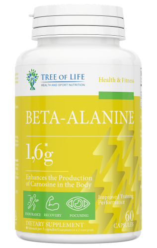 Beta-Alanine 1.6g 60 капсул (Tree of Life)