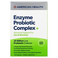 Enzyme Probiotic Complex Plus (20 Billion) 30 капсул (American Health)