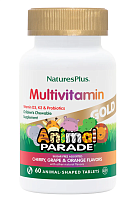 Animal Parade Gold (Мультивитамины для детей) ассорти 60 таблеток (NaturesPlus)