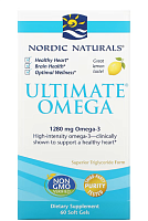 Ultimate Omega (Омега 3) 1280 мг лимон 640 мг 60 гелевых капсул (Nordic Naturals)