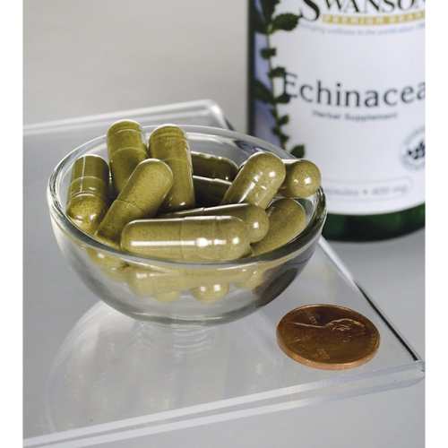 Echinacea 400 мг (Экстракт Эхинацеи пурпурной) 100 капсул (Swanson) фото 3