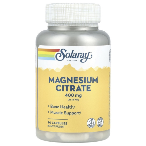 Magnesium Citrate 400 mg (Цитрат магния 400 мг) 90 капсул (Solaray)