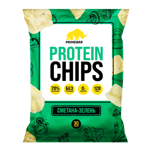 Протеиновые чипсы PRIMEBAR Protein CHIPS 30 грамм (PrimeKraft)