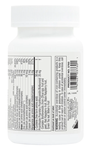 Hema-Plex SR (железо с незаменимыми веществами для здоровых эритроцитов) 30 таблеток  (Natures Plus) фото 2