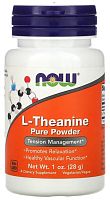 L-Theanine Pure Powder (Л-Теанин в порошке) 28 г (Now Foods)