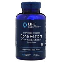 Bone Restore Chewable Tablet (Восстановление костей) 60 жевательных таблеток (Life Extension)