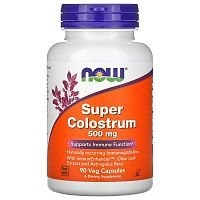 Super Colostrum 500 мг (Супер Молозиво) 90 вег капсул (Now Foods)