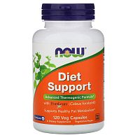 Diet Support 120 (СРОК 12.2023) вег капсул (Now Foods)