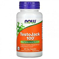 TestoJack 100 60 вегетарианских капсул (Now Foods)