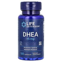 DHEA 15 мг 100 капсул (Life Extension).