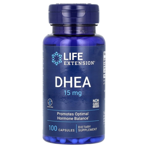 DHEA 15 мг 100 капсул (Life Extension).