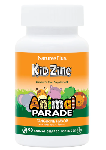 Kid Zinc (Цинк для детей) вкус натурального мандарина 90 пастилок (NaturesPlus)