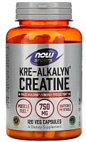 Kre-Alkalyn Creatine 750 мг (Кре-Алкалин Креатин) 120 капс (Now Foods)