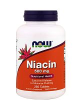 Niacin SR 500 мг (Ниацин) 250 таблеток (Now Foods)