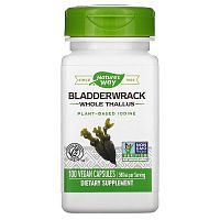 Bladderwrack 580 мг (Ламинария) 100 веган капсул (Nature's Way)