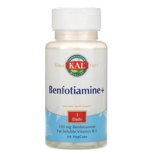Benfotiamine+ 150 мг (Бенфотиамин+) 60 вег капсул (KAL)