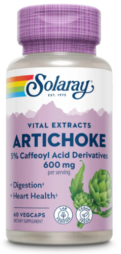 Artichoke Vital Extract 600 mg (Экстракт Артишока 600 мг) 60 вег капсул (Solaray)