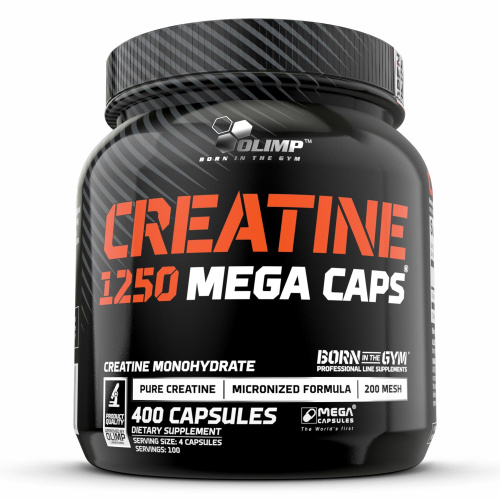 Creatine 1250 Mega Caps (Креатин 1250 Мега) 400 капсул (Olimp)
