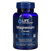 Magnesium Citrate 100 мг (Магний цитрат) 100 капсул (Life Extension)