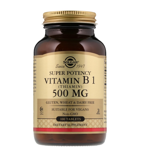 Solgar Витамин B1 (тиамин) 500 мг 100 таблеток