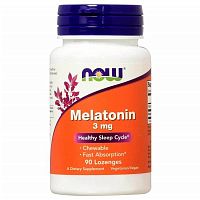 MELATONIN 3 мг 90 леденцов (Now Foods)