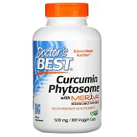 Curcumin Phytosome with Meriva (Куркумин) 500 мг 180 капсул (Doctor`s Best)