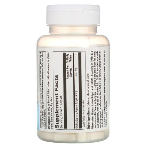 GABA 750 мг (ГАБА) 90 таблеток (KAL) фото 2