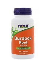 Burdock Root 430 мг (Корень Лопуха) 100 капсул (Now Foods)