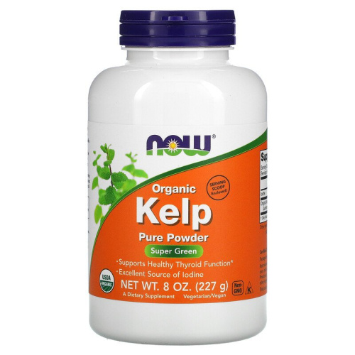 Kelp Pure Powder (Органическая ламинария в порошке) 227 гр (Now Foods)