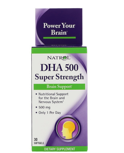 DHA 500 mg - 30 капсул (Natrol)
