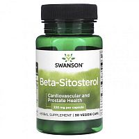 Beta-Sitosterol (Бета-ситостерол) 320 мг 30 вег капсул (Swanson)