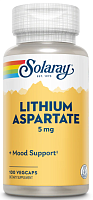 Lithium Aspartate 5 mg (Литий Аспартат 5 мг) 100 вег капсул (Solaray)