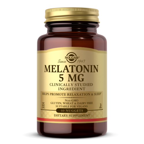 Melatonin (Мелатонин) 5 мг 60 жевательных таблеток (Solgar)