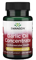 Garlic Oil Concentrate (Концентрат чесночного масла) 500 мг 250 мягких капсул (Swanson)