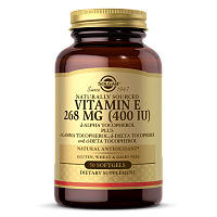 Vitamin E (Витамин E) Mixed Tocopherol 268 мг (400 IU) 50 мягких капсул (Solgar)