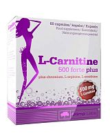 L-Carnitine Forte Plus 500 mg (Л-Карнитин 500 мг) 60 капсул (Olimp)