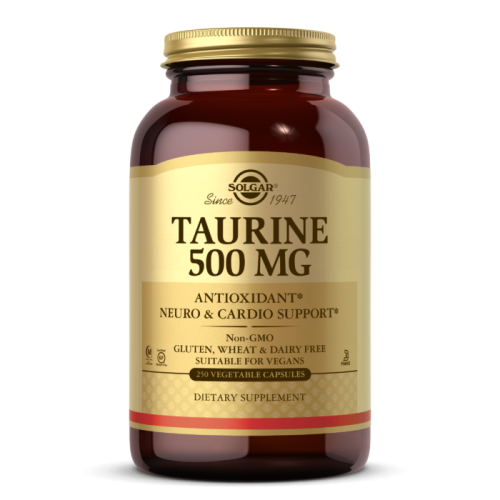 Taurine 500 мг (Таурин) 250 вег. капсул (Solgar)