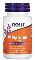 Melatonin 5 mg (Мелатонин 5 мг) 60 вег капсул (Now Foods)