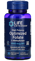 High Potency Optimized Folate 8500 мкг (L-метилфолат) 30 вег таб (Life Extension)