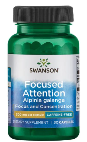 Focused Attention Alpinia Galanga (Сфокусированное внимание) 300 мг 30 капсул (Swanson)