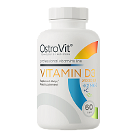 Витамин D3 2000 IU + K2 MK-7 + C + Zn 60 капсул (OstroVit)