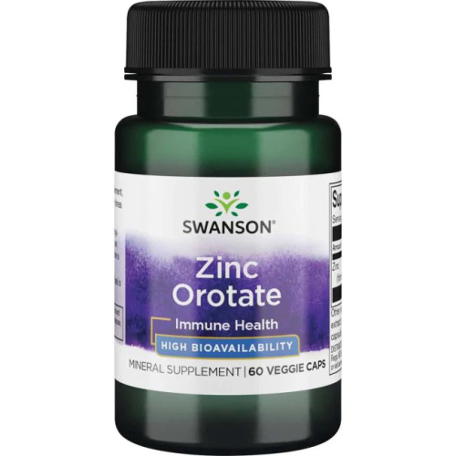 Zinc Orotate 10 mg (Цинк оротат 10 мг) 60 вег капсул (Swanson)