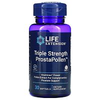 Triple Strength ProstaPollen 30 мягких капсул (Life Extension)
